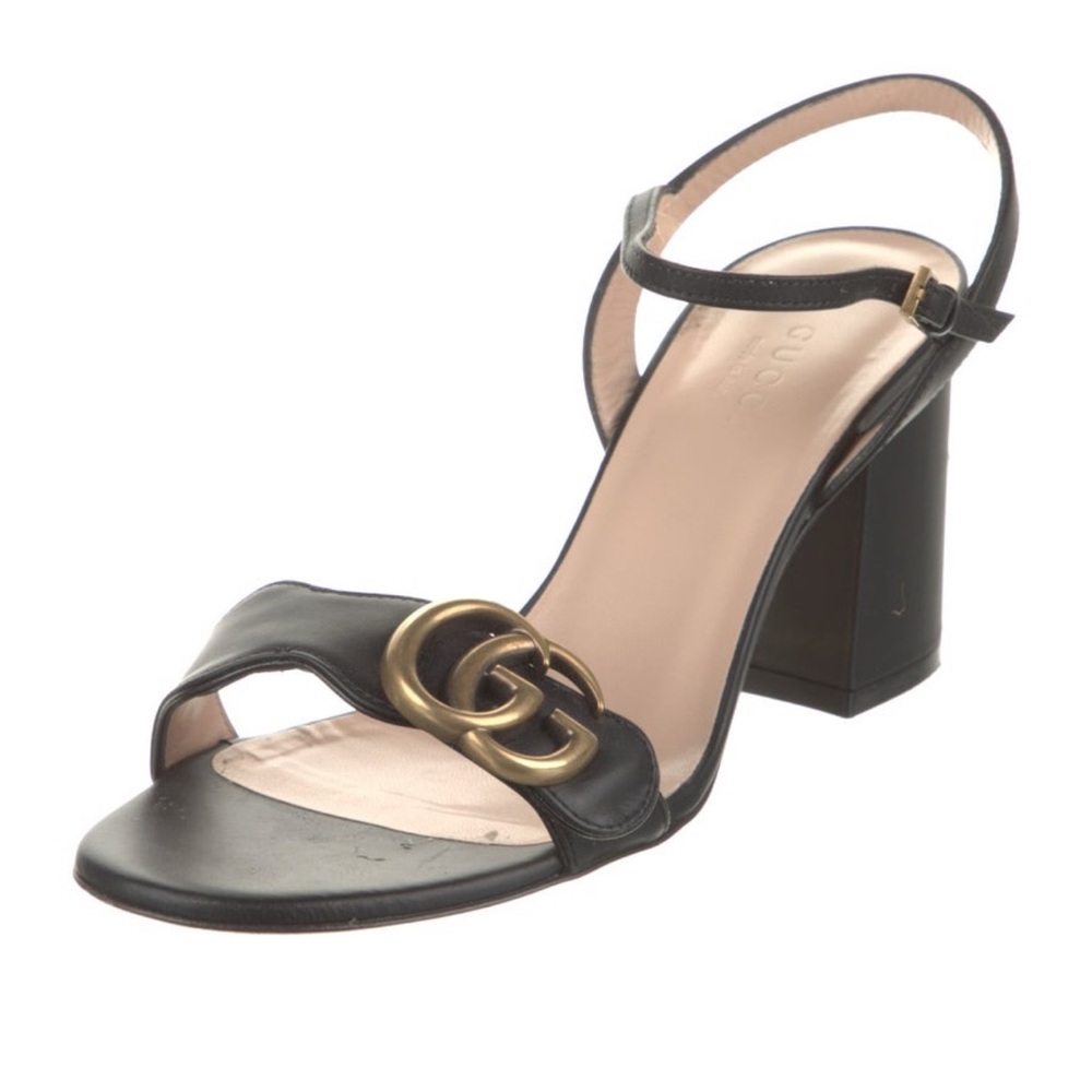 Gucci Marmont Heeled Sandals 35.5
